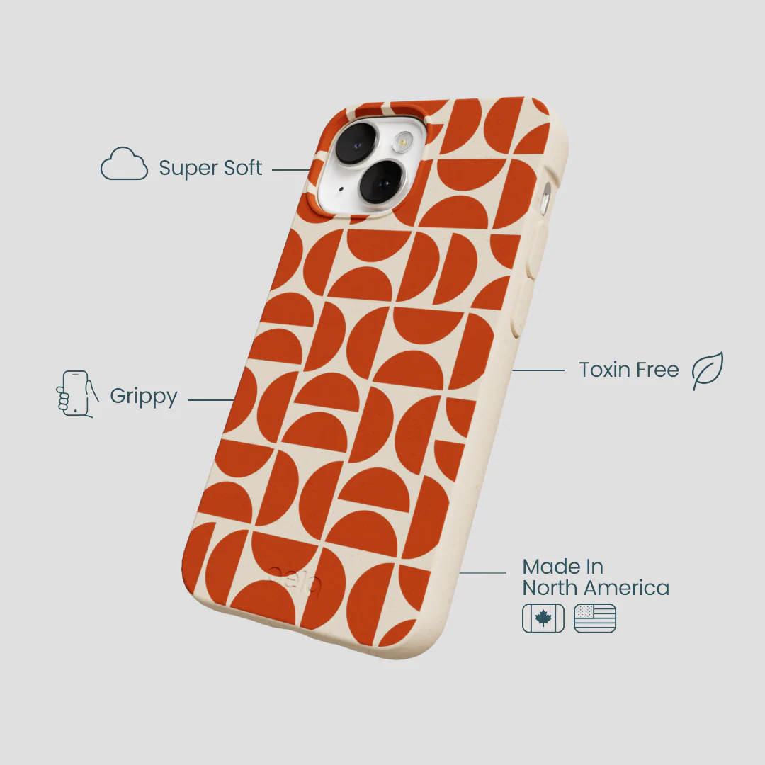 Seashell Paprika Play iPhone 13 Case - Image 4