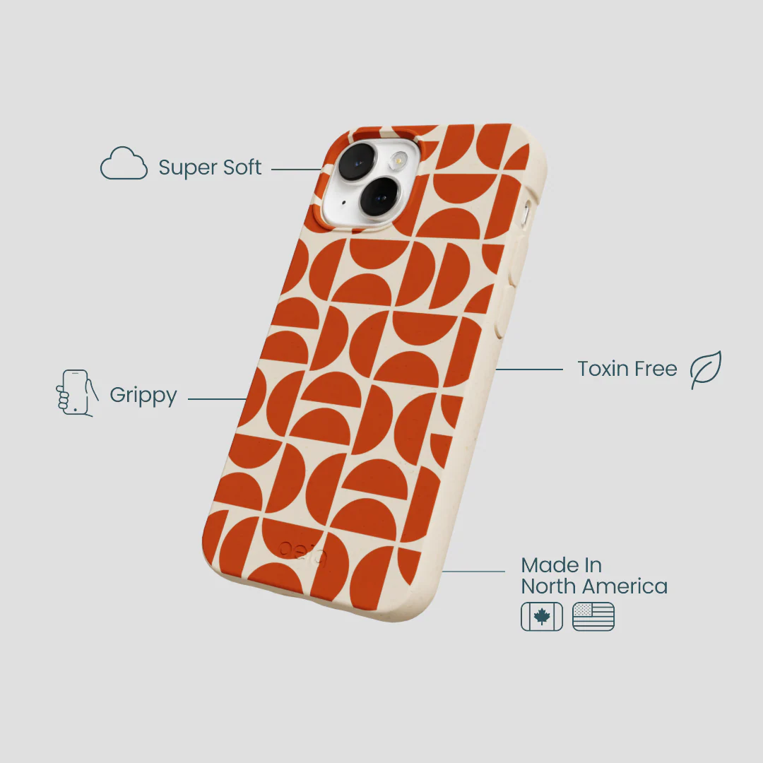Seashell Paprika Play iPhone 13 Mini Case - Image 4