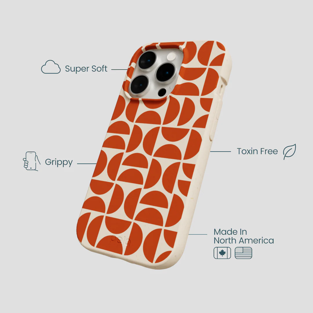 Seashell Paprika Play iPhone 14 Pro Case - Image 4