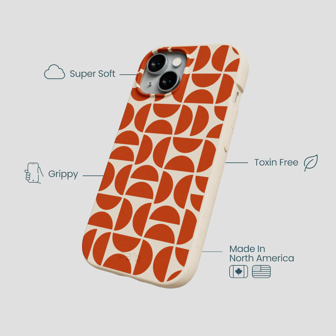 Seashell Paprika Play iPhone 15 Case - Image 4