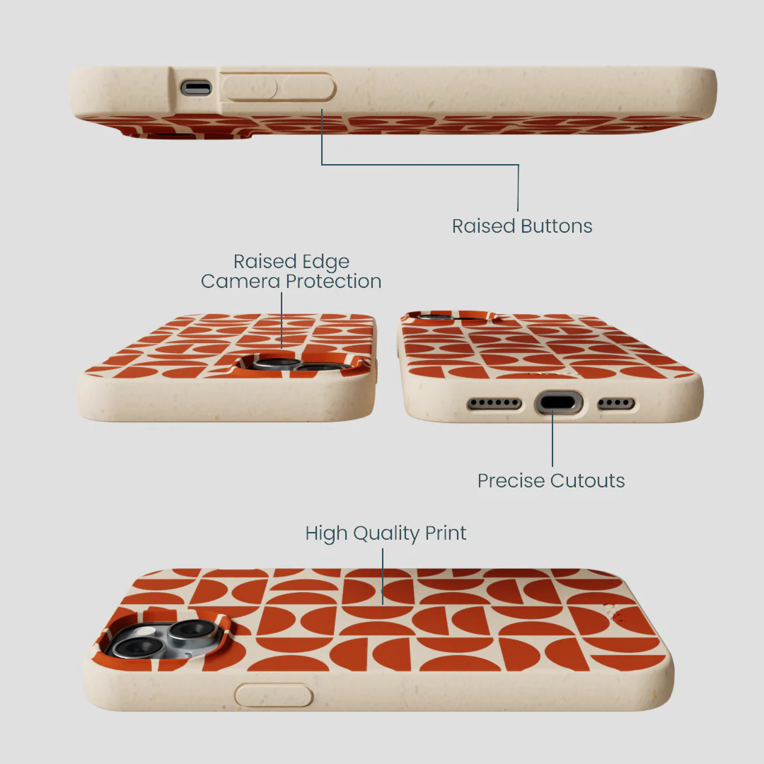 Seashell Paprika Play iPhone 15 Plus Case - Image 3
