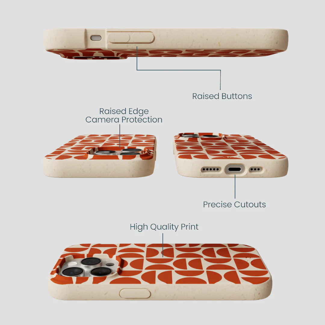 Seashell Paprika Play iPhone 15 Pro Case - Image 3