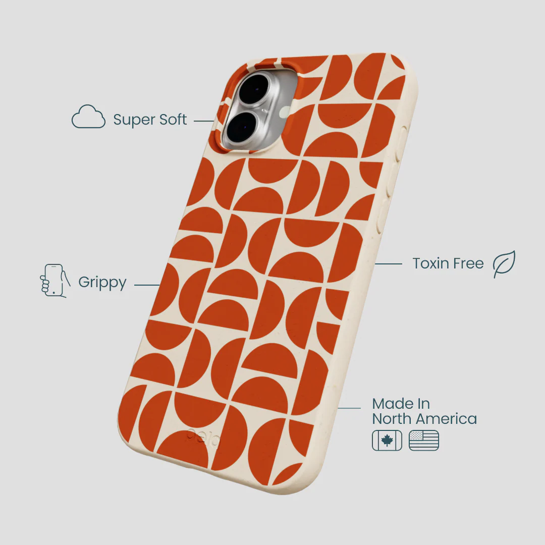 Seashell Paprika Play iPhone 16 Plus Case - Image 4