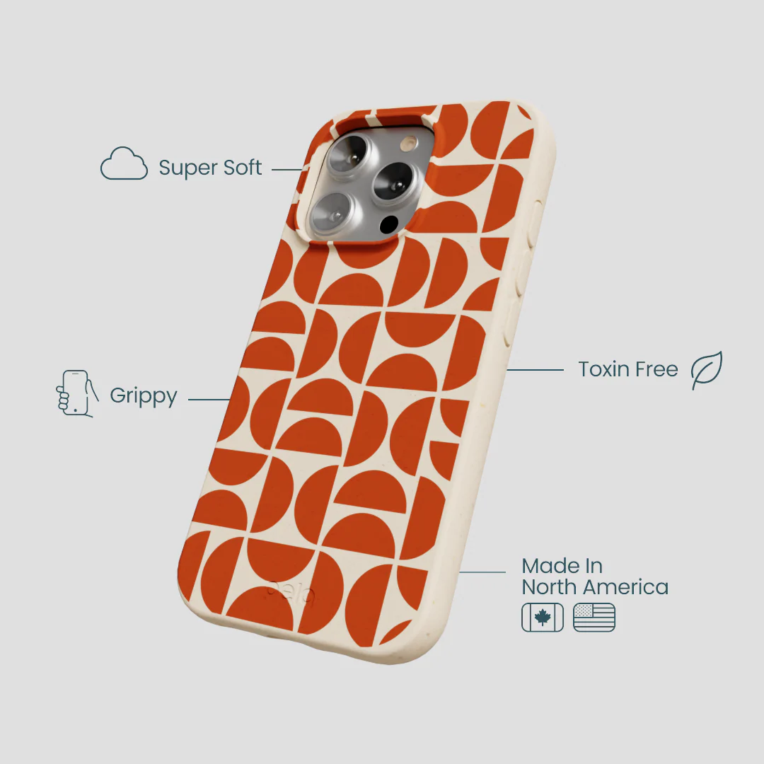 Seashell Paprika Play iPhone 16 Pro Case - Image 4