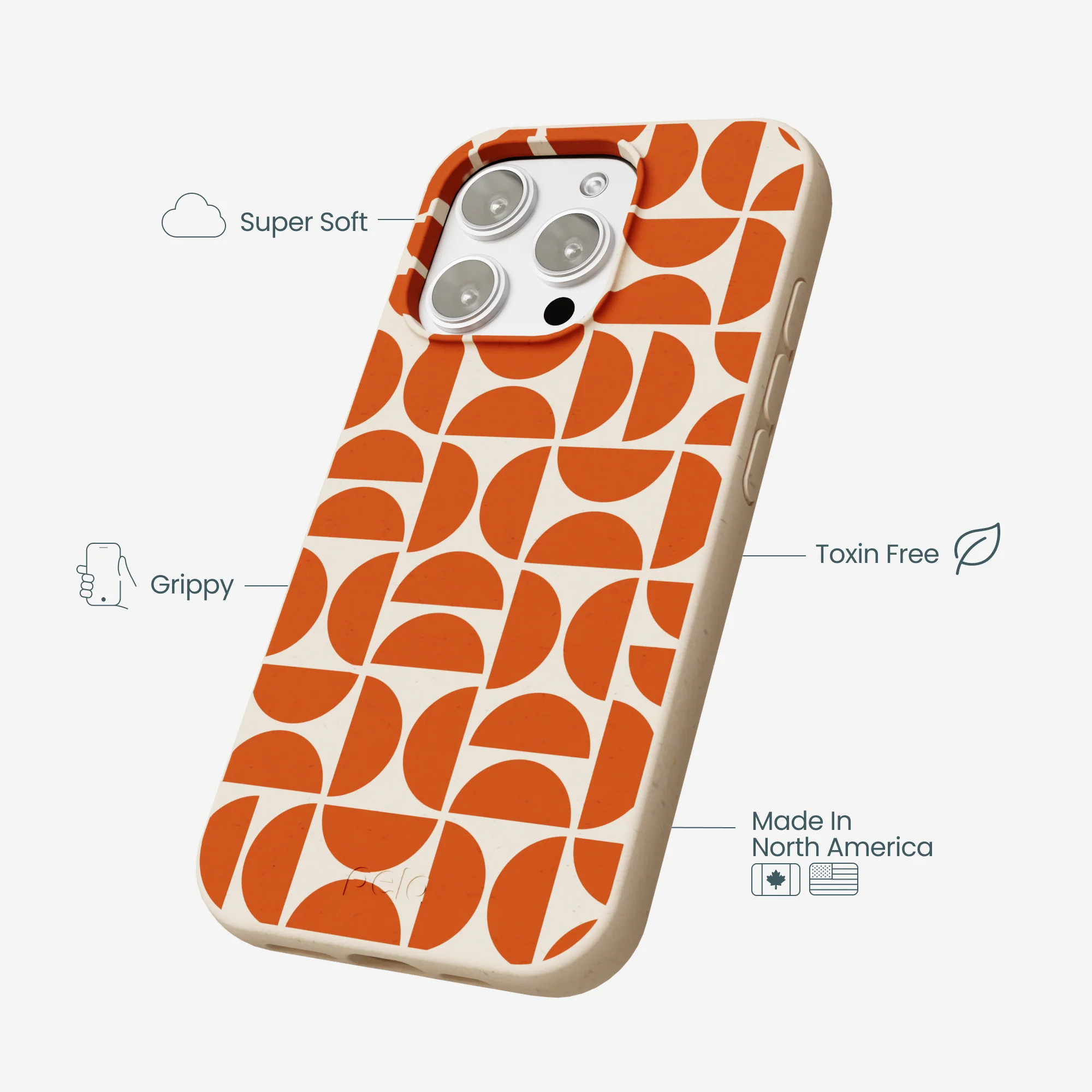 Seashell Paprika Play iPhone 16 Pro Max Case - Image 4