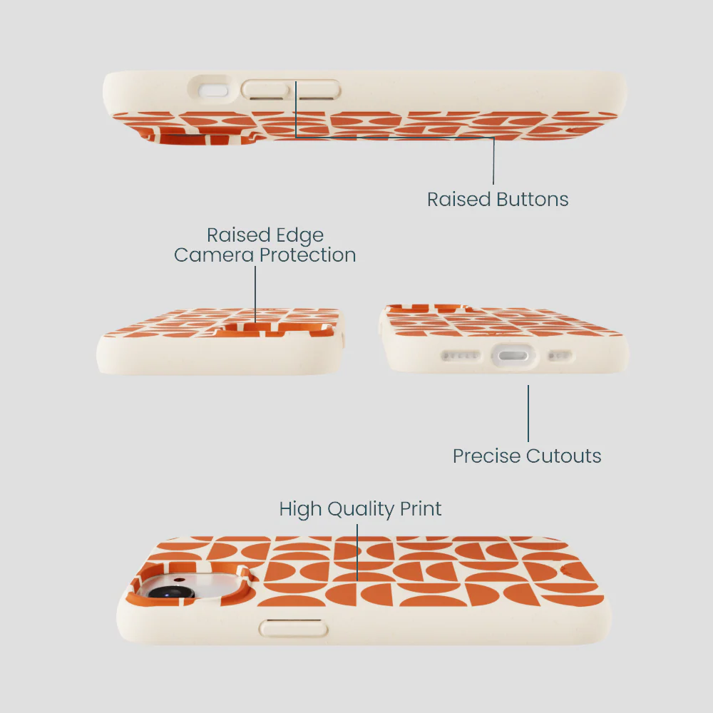 Seashell Paprika Play iPhone 16e/17e Case - Image 3