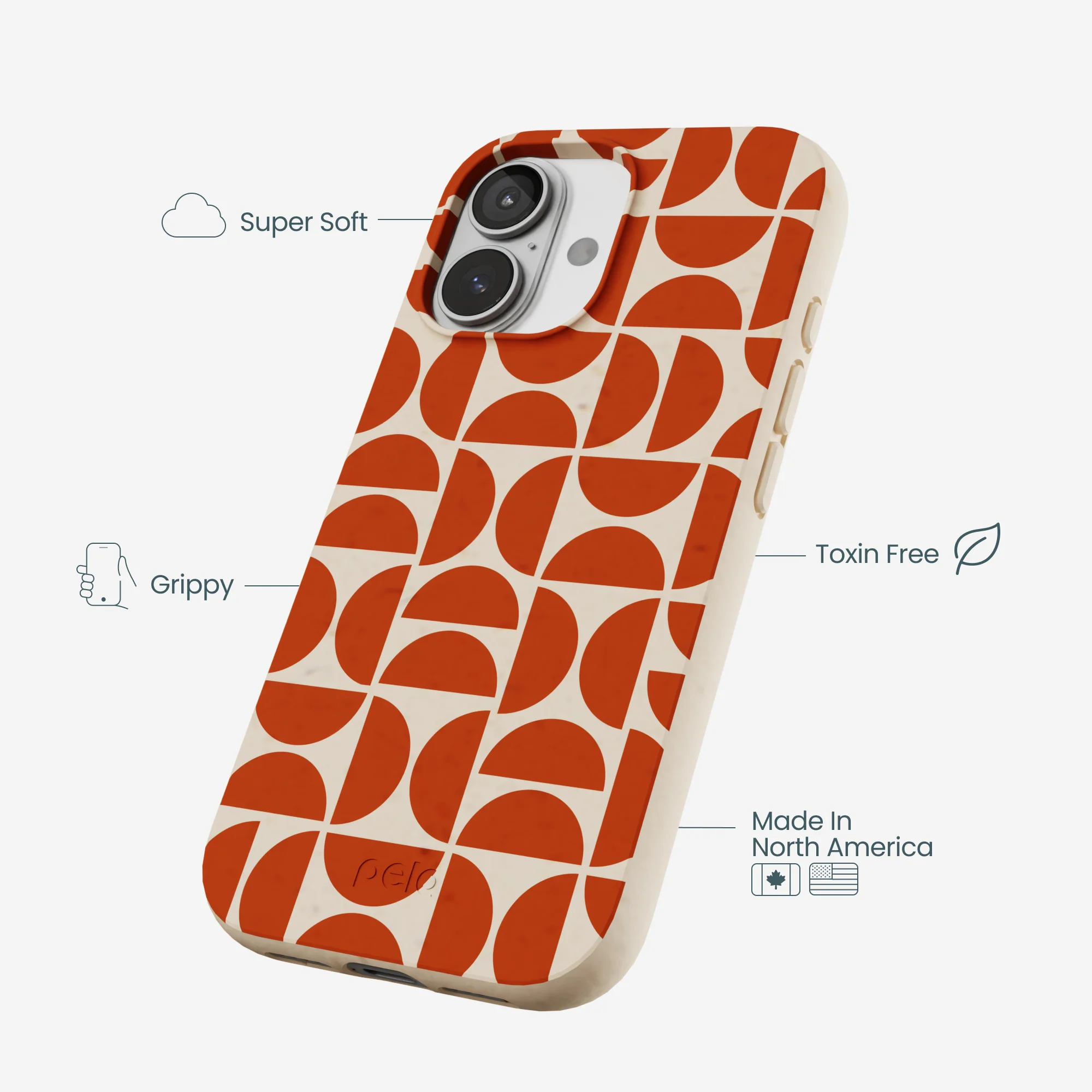 Seashell Paprika Play iPhone 17 Case - Image 4