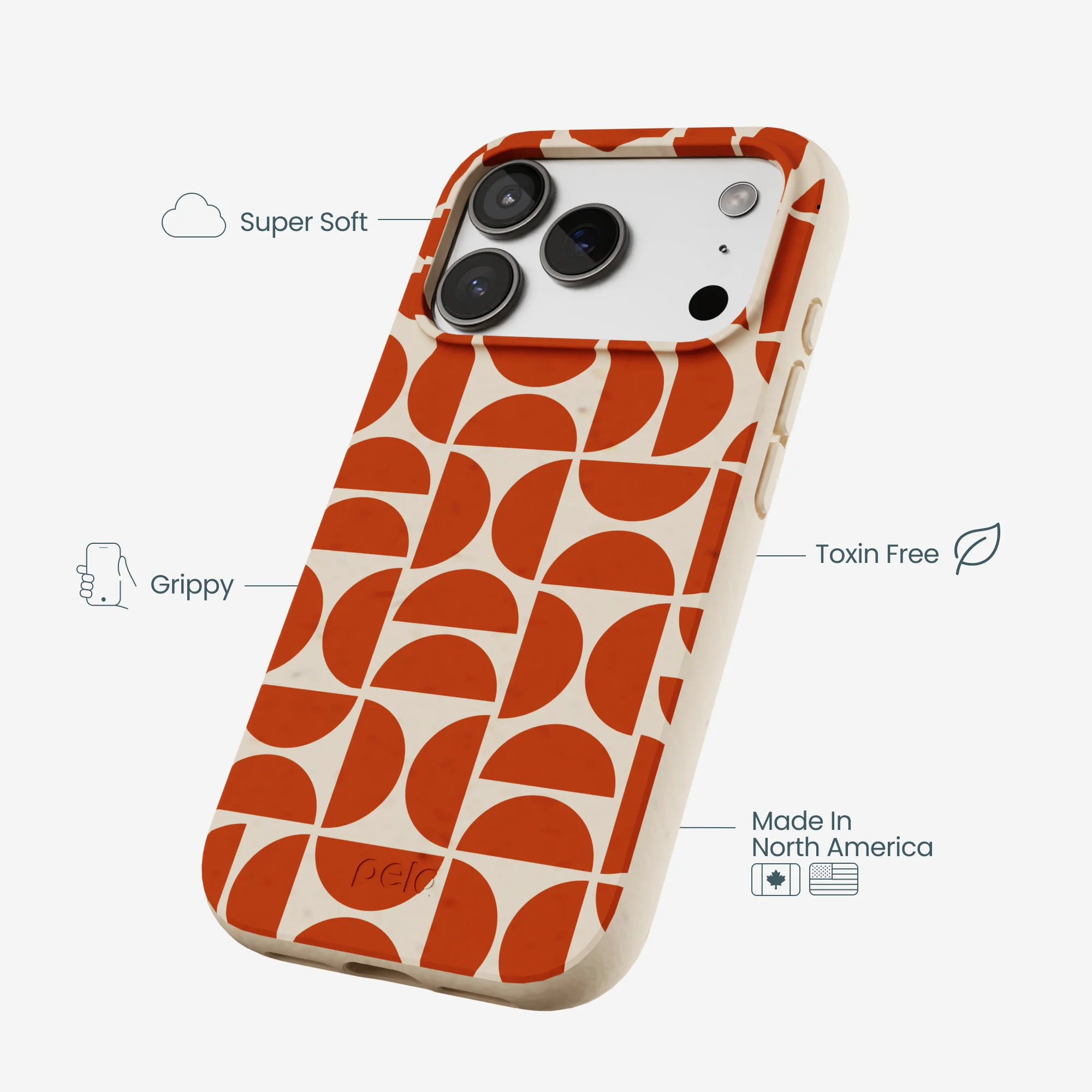 Seashell Paprika Play iPhone 17 Pro Case - Image 4