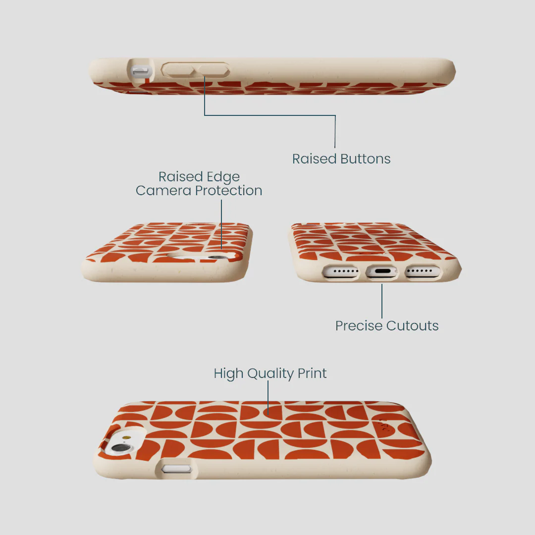 Seashell Paprika Play iPhone 6/6s/7/8/SE Case - Image 3