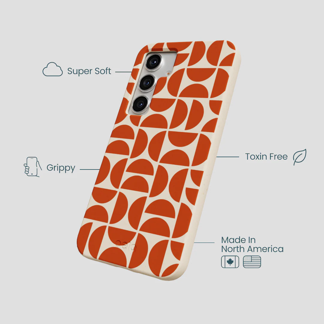 Seashell Paprika Play Samsung Galaxy S25 Case - Image 4