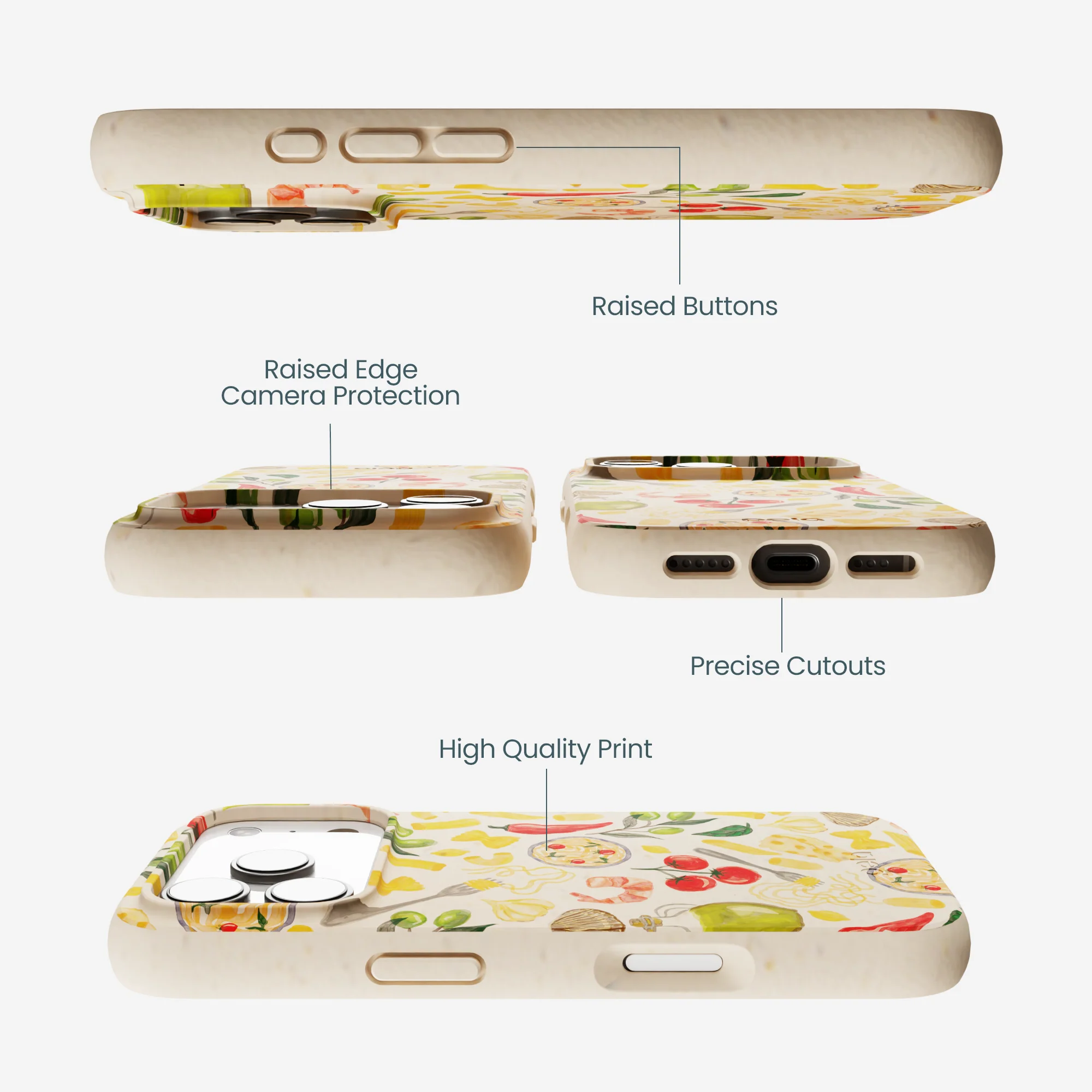 Seashell Pasta Alchemy iPhone 17 Pro Case - Image 3