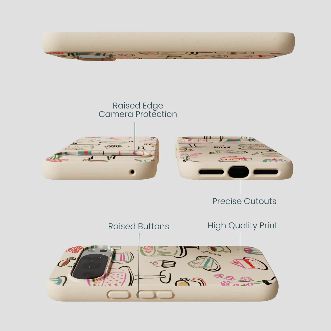 Seashell Pastry Hour Google Pixel 10/10 Pro Case - Image 3