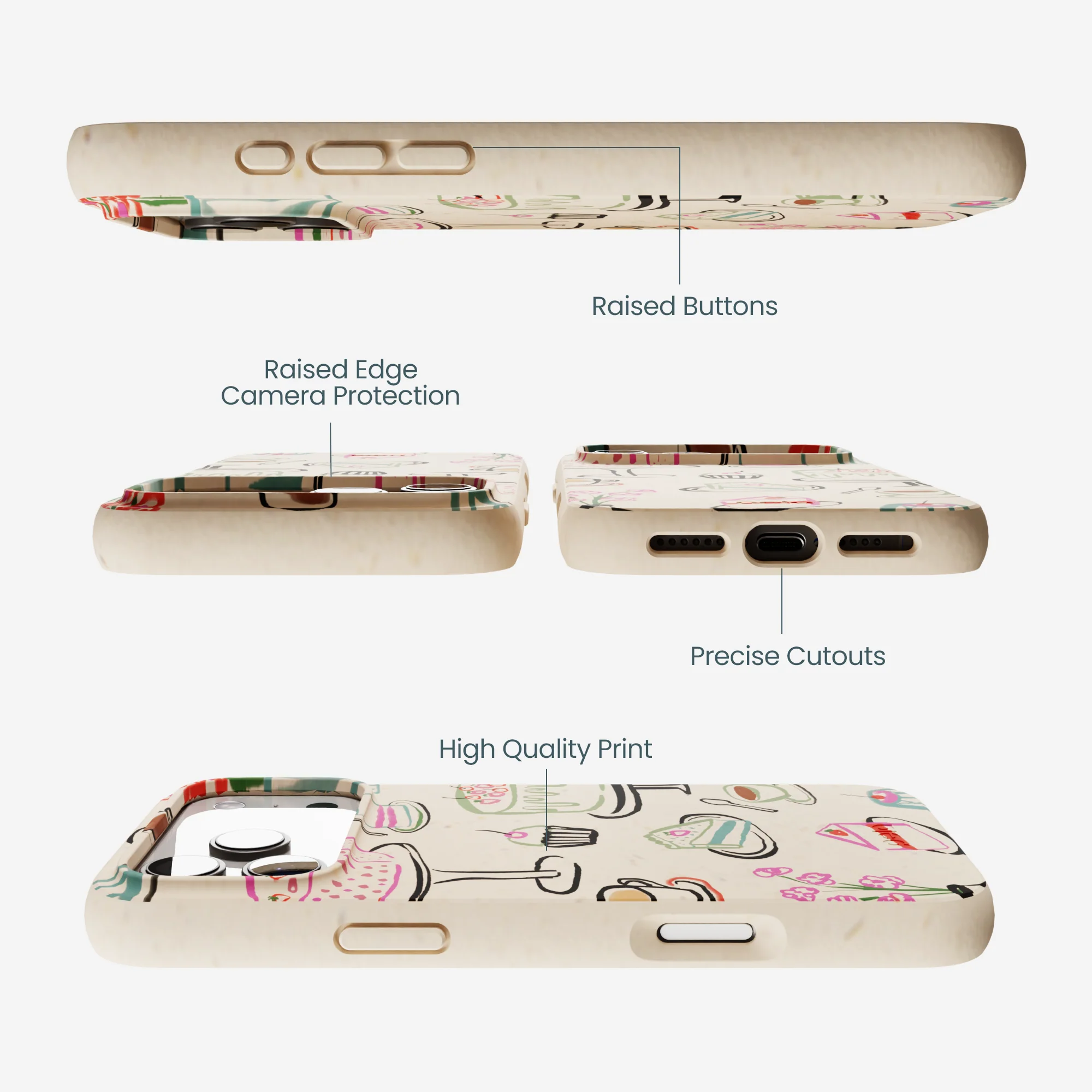 Seashell Pastry Hour iPhone 17 Pro Max Case - Image 3