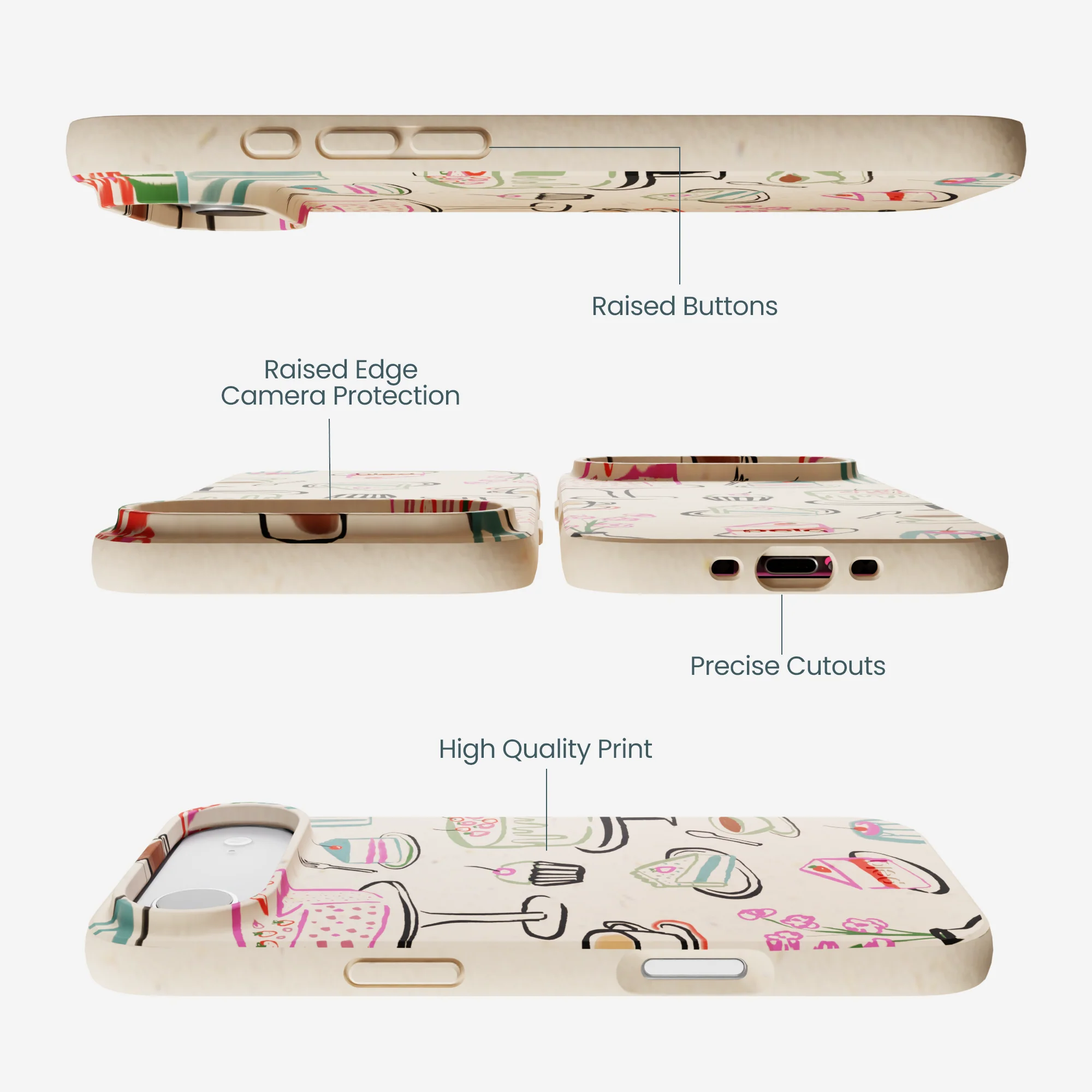 Seashell Pastry Hour iPhone Air Case - Image 3