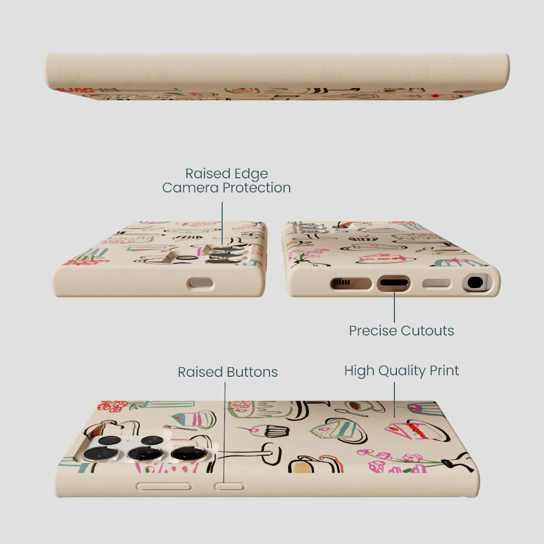 Seashell Pastry Hour Samsung Galaxy S24 Ultra Case - Image 3