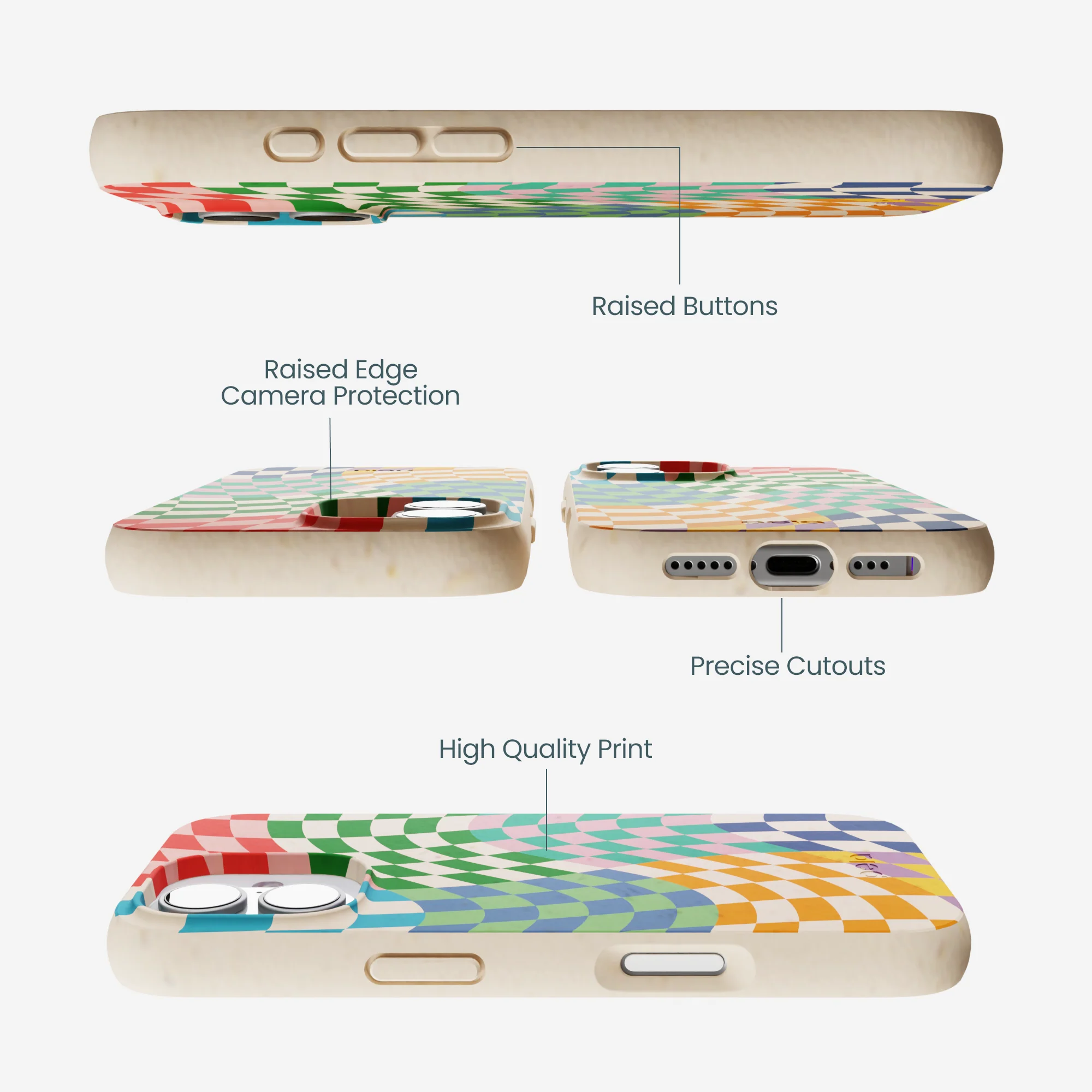 Seashell Patchwork iPhone 17 Case - Image 3