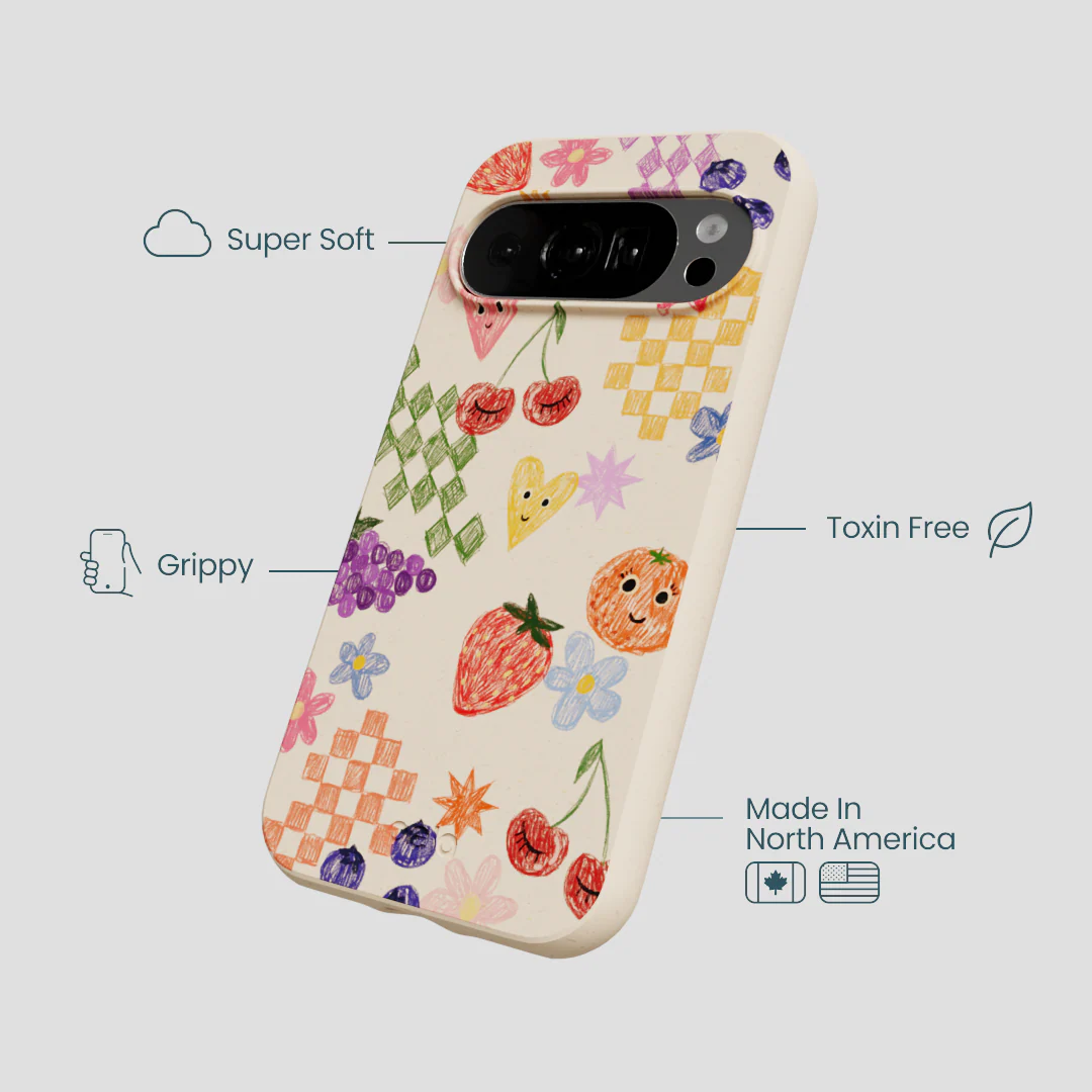 Seashell Pencil Doodles Google Pixel 10/10 Pro Case - Image 4