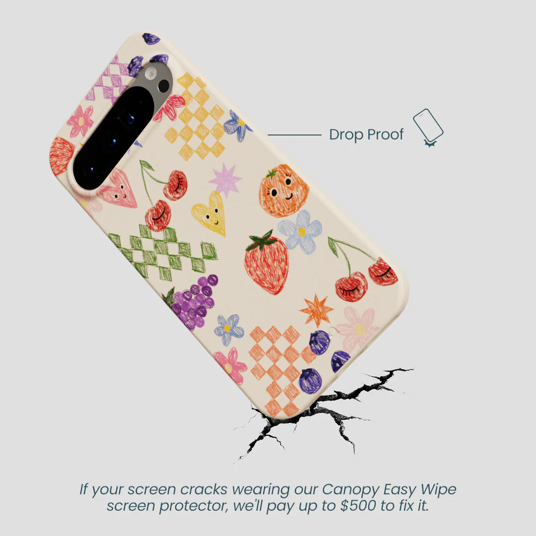 Seashell Pencil Doodles Google Pixel 9 Pro XL Case - Image 5