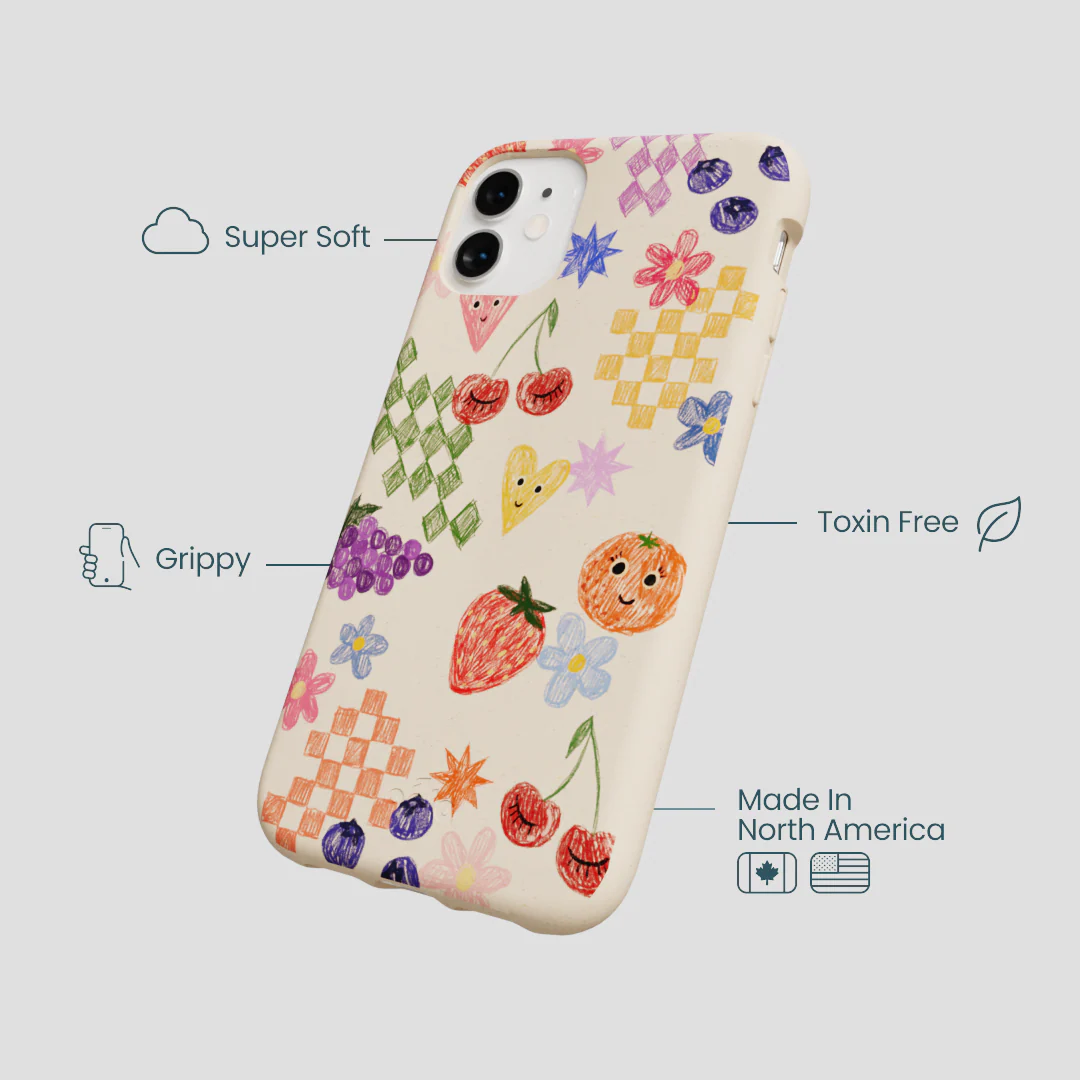 Seashell Pencil Doodles iPhone 11 Case - Image 4