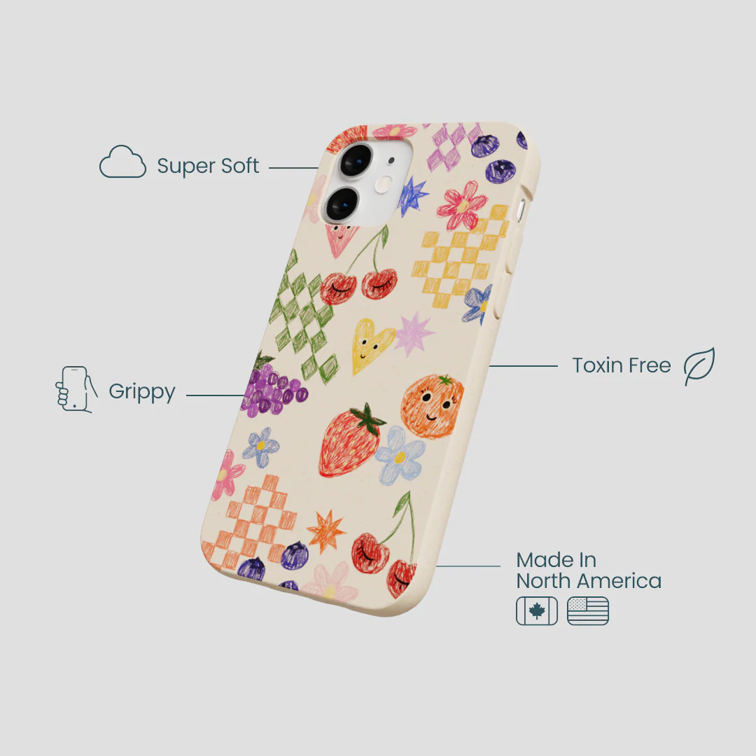 Seashell Pencil Doodles iPhone 12 Mini Case - Image 4