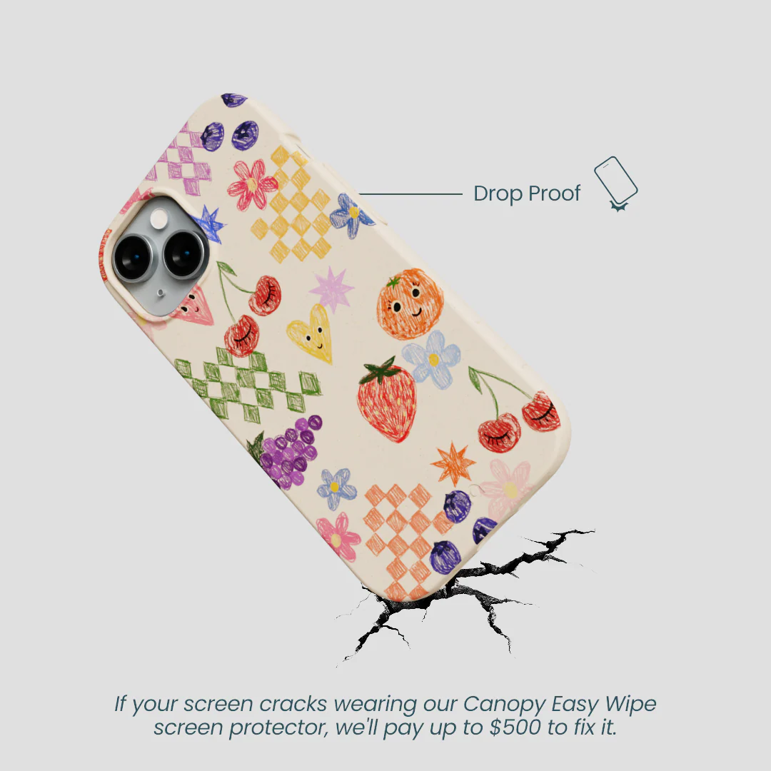 Seashell Pencil Doodles iPhone 14 Case - Image 5