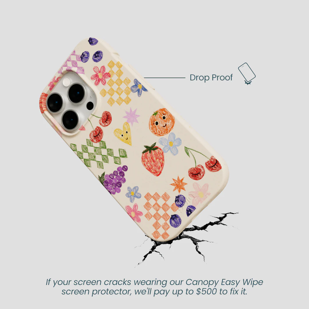 Seashell Pencil Doodles iPhone 14 Pro Case - Image 5