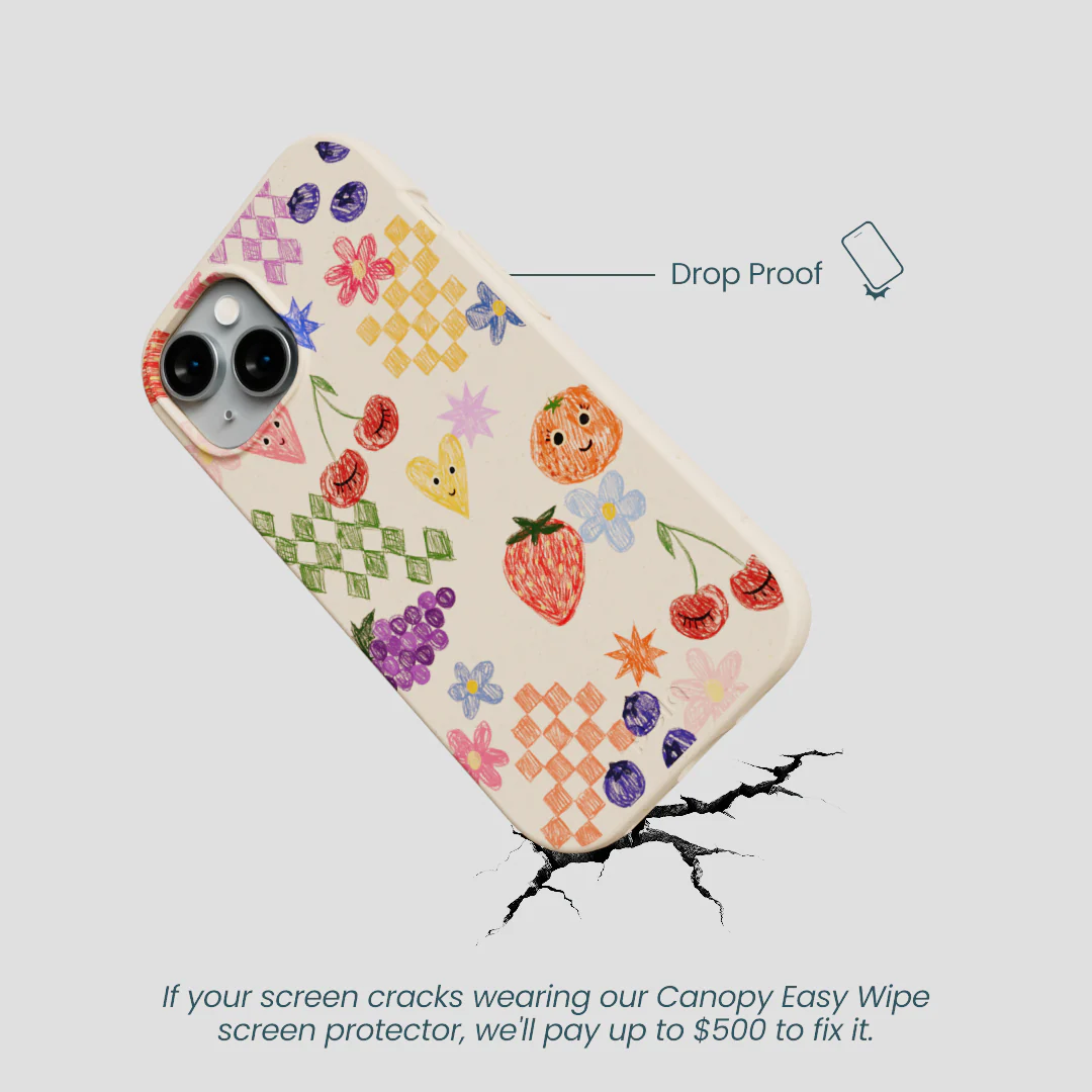Seashell Pencil Doodles iPhone 15 Case - Image 5
