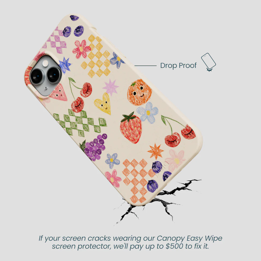 Seashell Pencil Doodles iPhone 15 Plus Case - Image 5