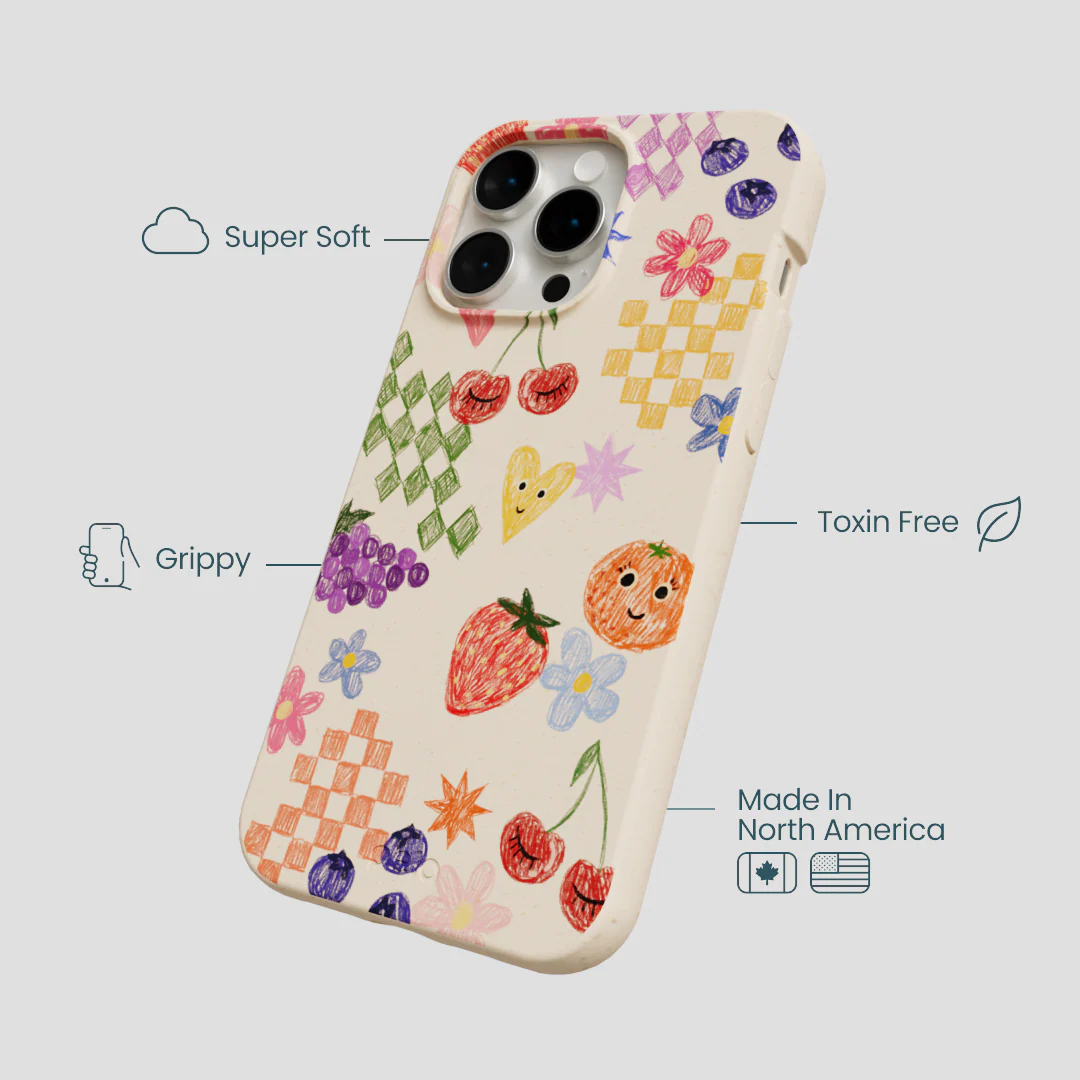 Seashell Pencil Doodles iPhone 15 Pro Max Case - Image 4