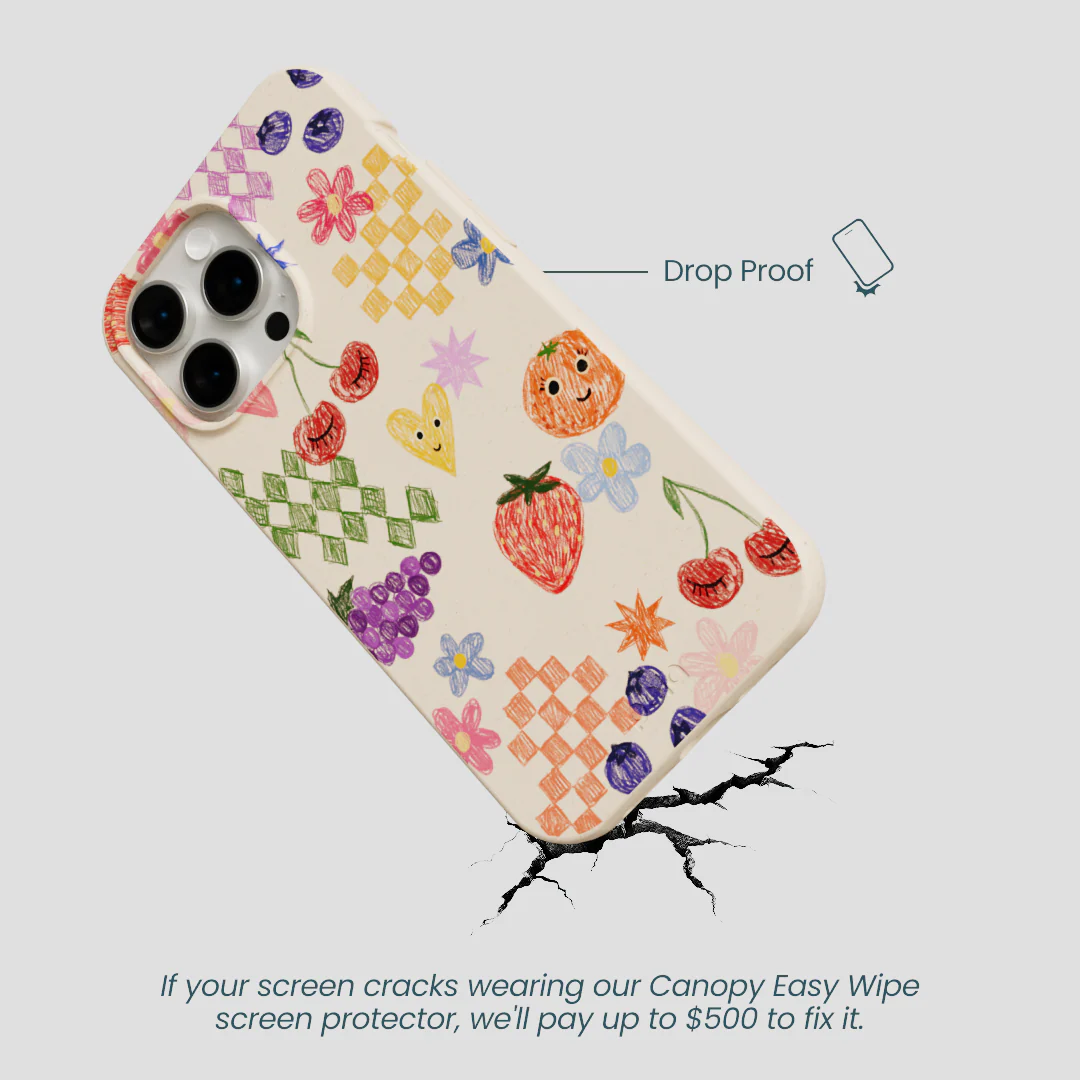 Seashell Pencil Doodles iPhone 15 Pro Max Case - Image 5