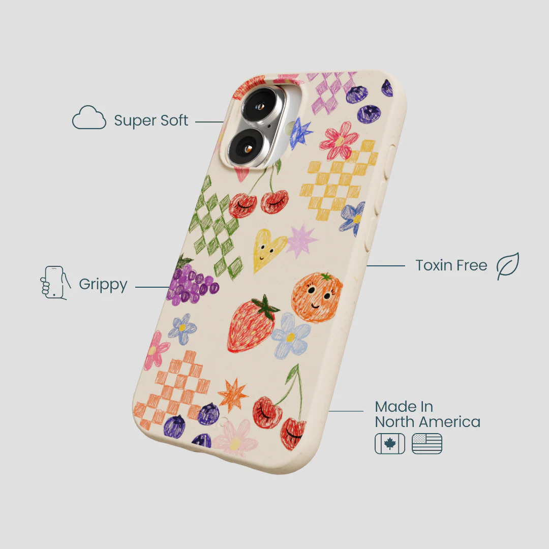 Seashell Pencil Doodles iPhone 16 Case - Image 4