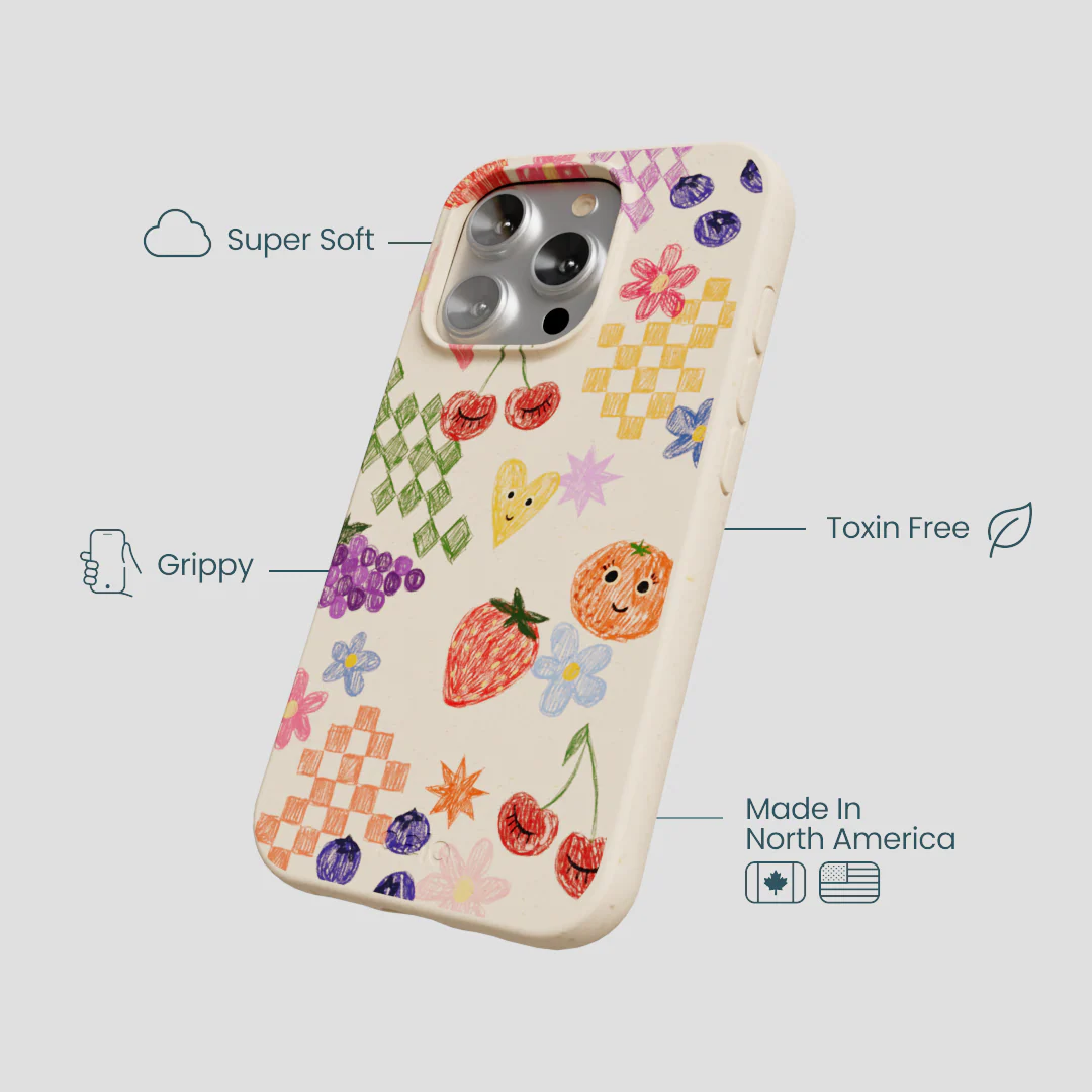 Seashell Pencil Doodles iPhone 16 Pro Case - Image 4