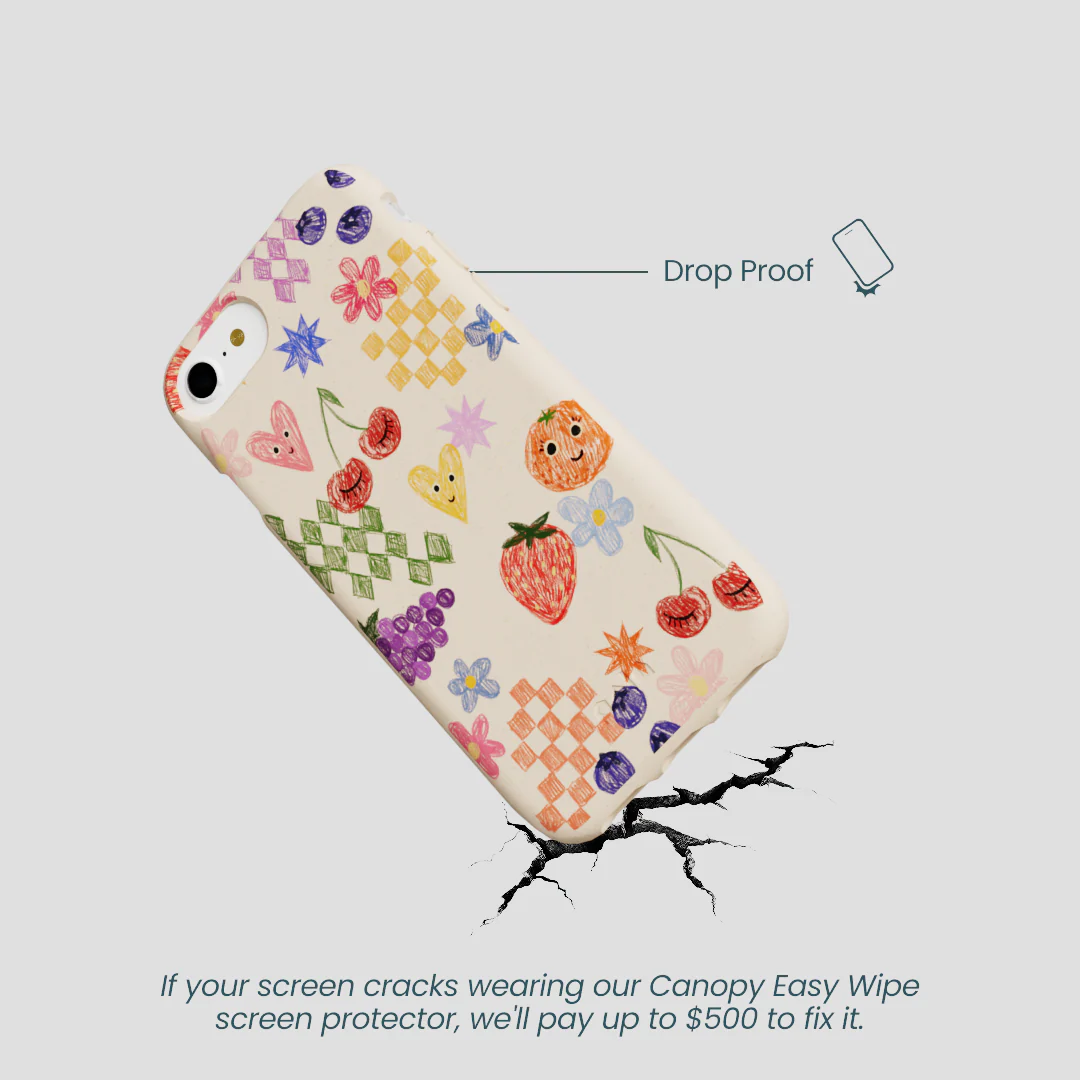 Seashell Pencil Doodles iPhone 6/6s/7/8/SE Case - Image 5