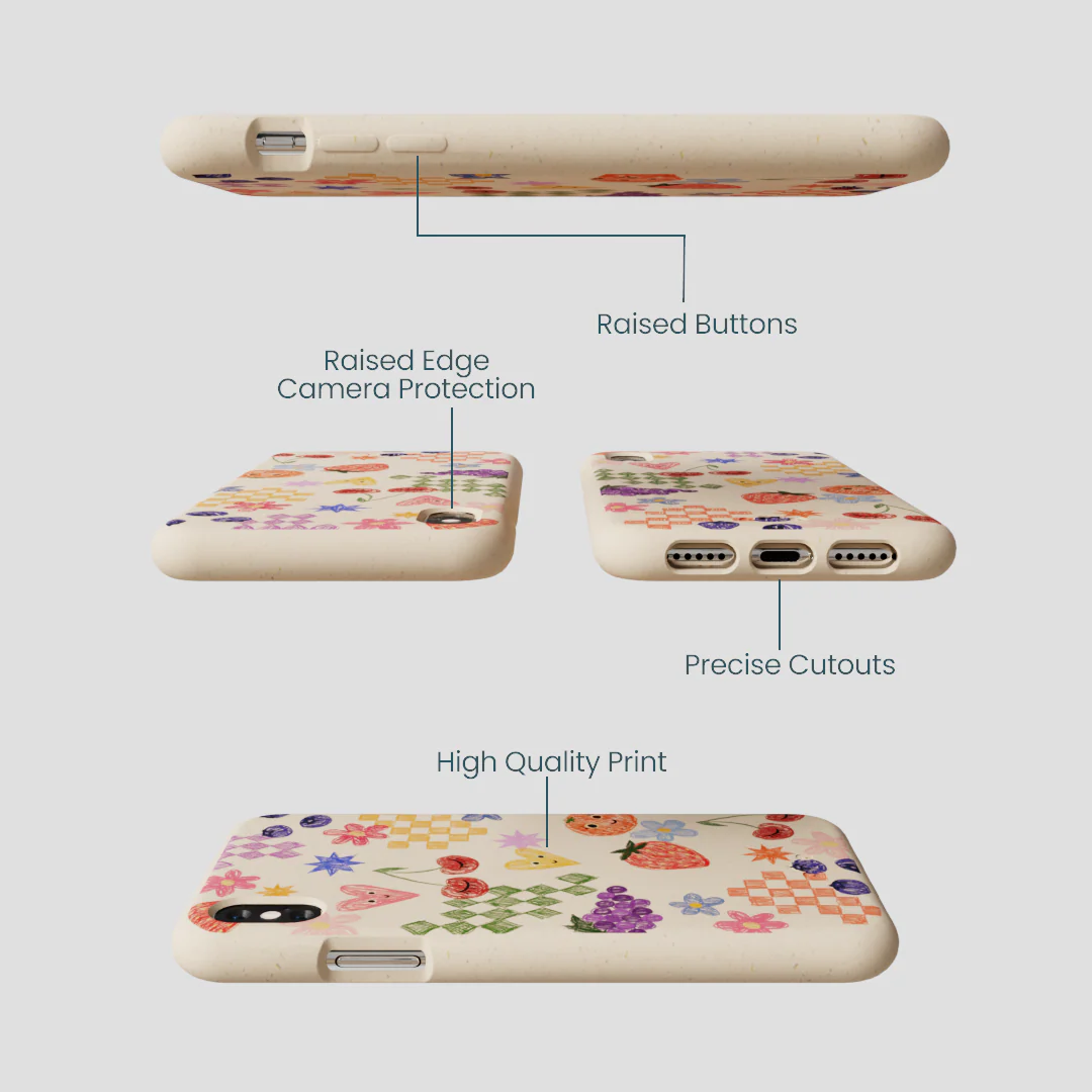 Seashell Pencil Doodles iPhone XR Case - Image 3
