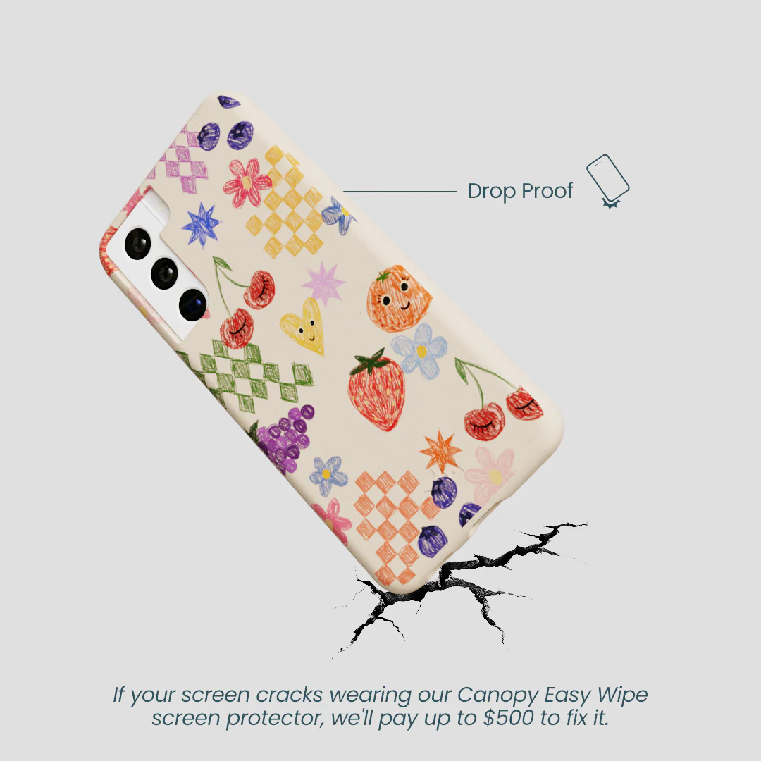 Seashell Pencil Doodles Samsung Galaxy S21 Case - Image 5