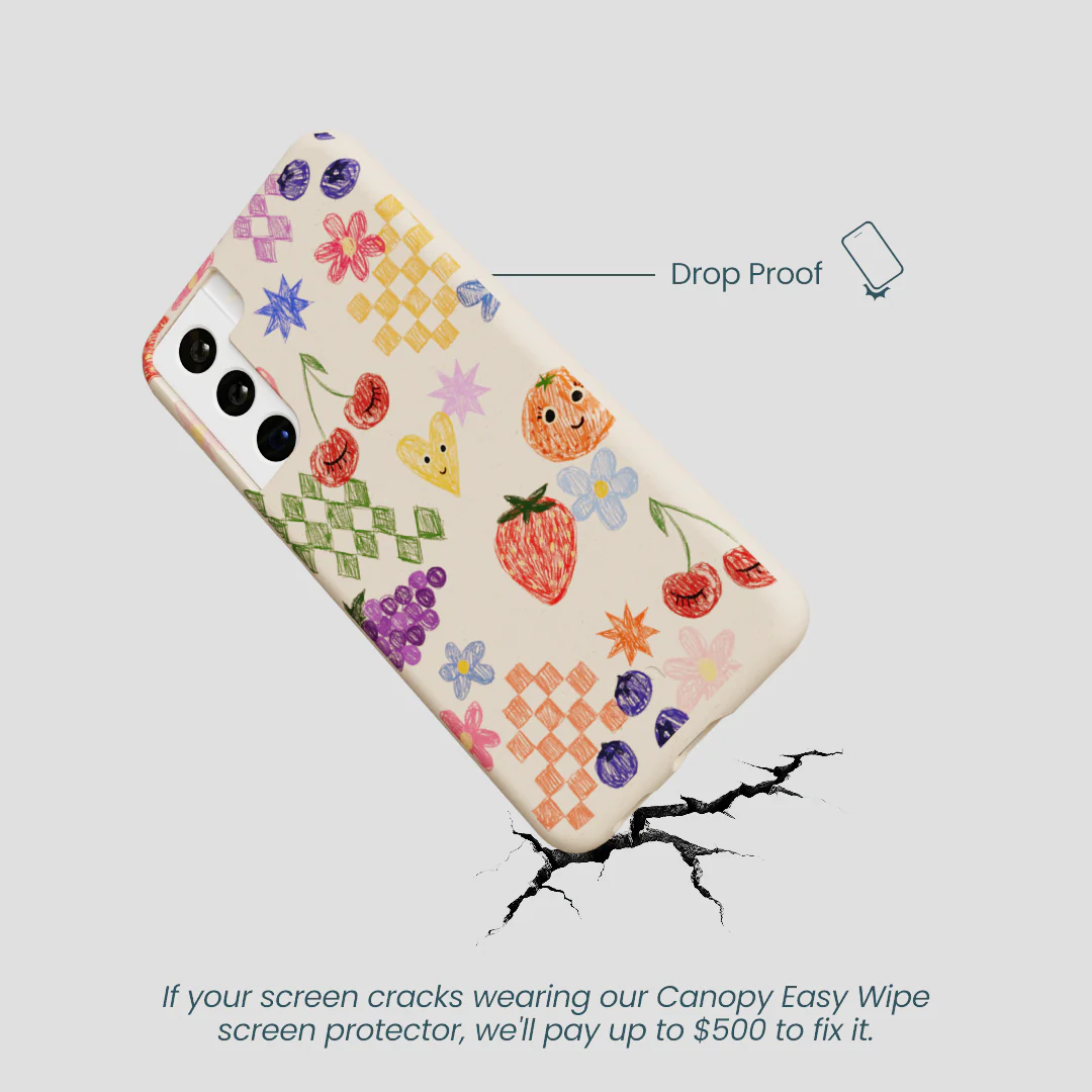 Seashell Pencil Doodles Samsung Galaxy S22 Case - Image 5