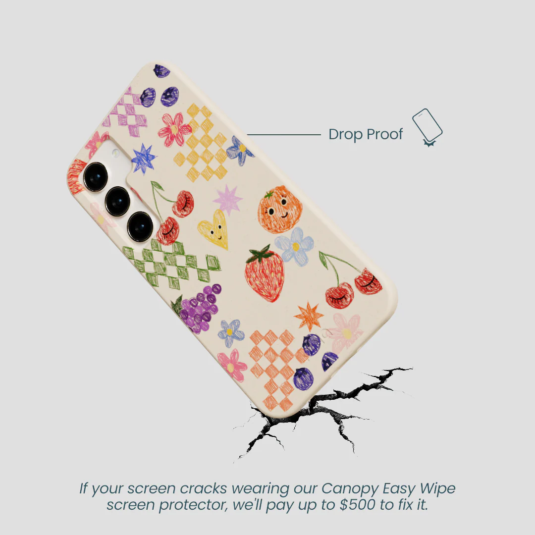 Seashell Pencil Doodles Samsung Galaxy S23 Case - Image 5
