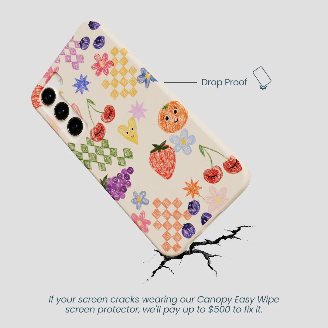 Seashell Pencil Doodles Samsung Galaxy S23+(Plus) Case - Image 5
