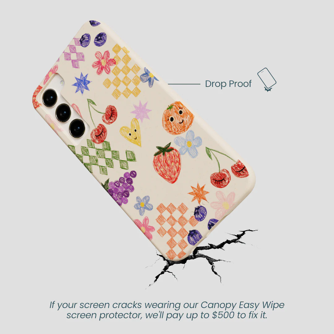 Seashell Pencil Doodles Samsung Galaxy S24+(Plus) Case - Image 5