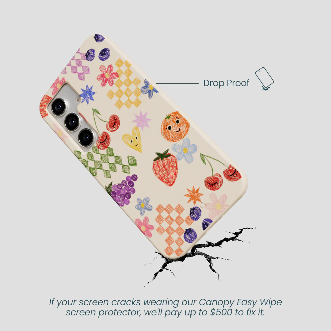 Seashell Pencil Doodles Samsung Galaxy S25 Case - Image 5