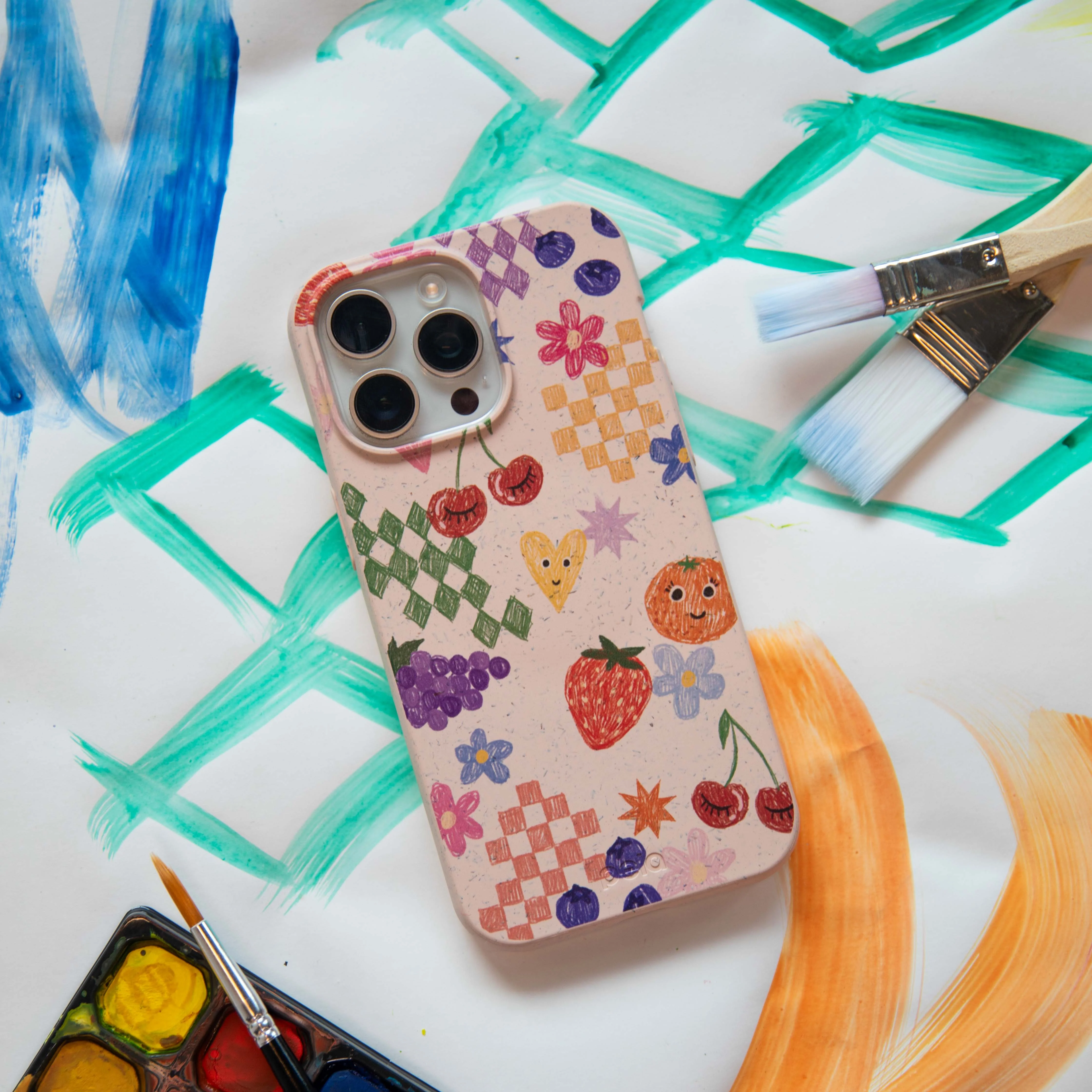Seashell Pencil Doodles Samsung Galaxy S25+(Plus) Case - Image 6