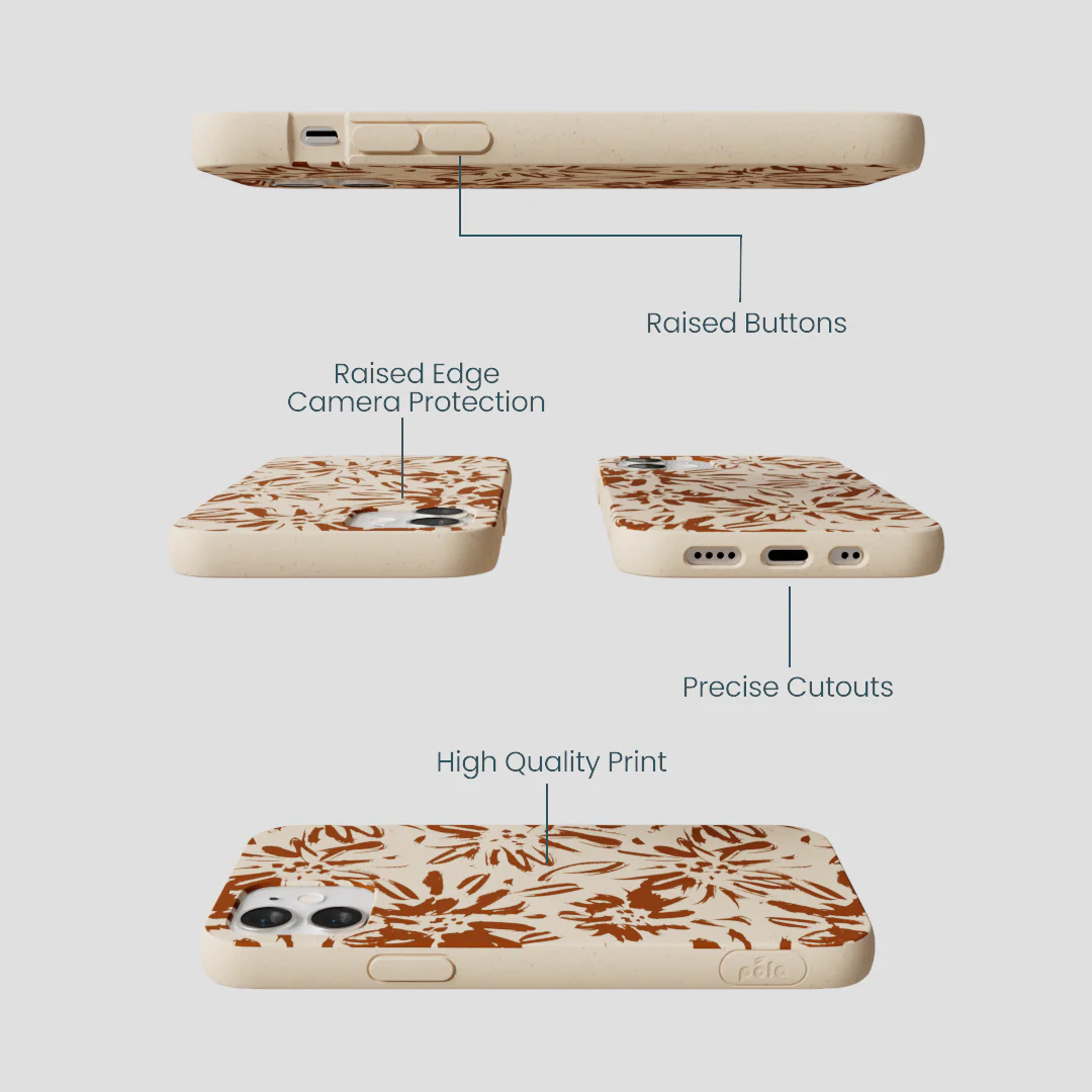 Seashell Petal Burst iPhone 12 Mini Case - Image 3