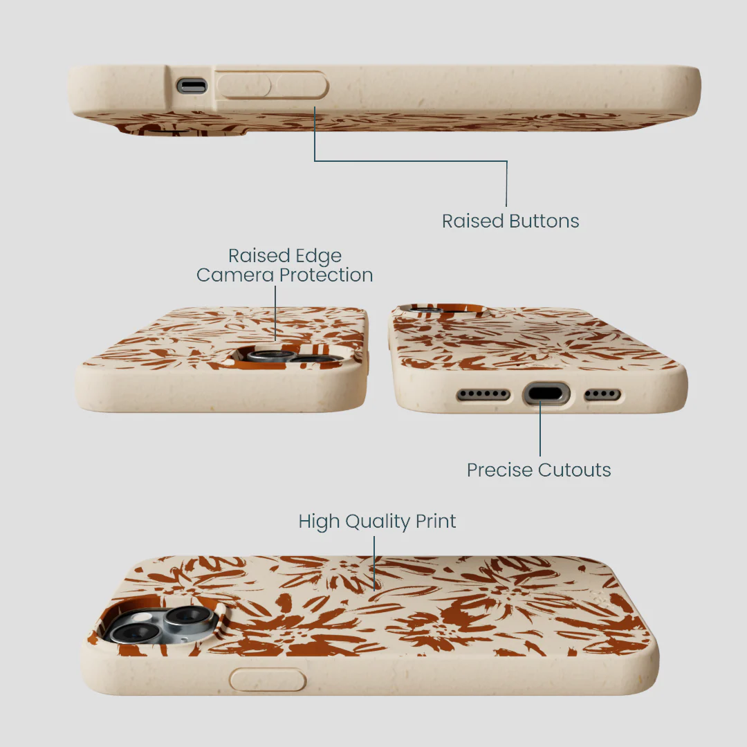 Seashell Petal Burst iPhone 15 Plus Case - Image 3