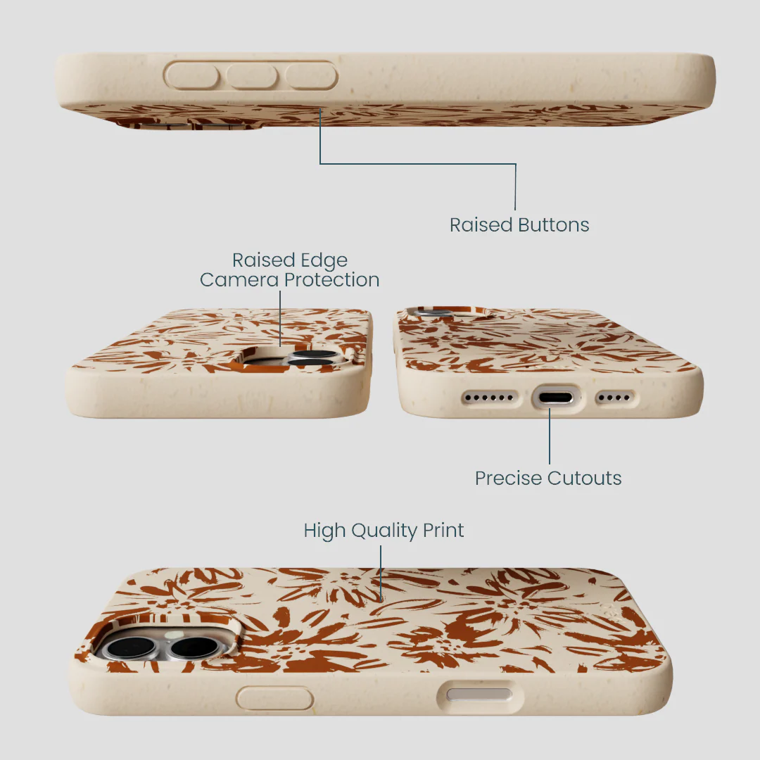 Seashell Petal Burst iPhone 16 Plus Case - Image 3