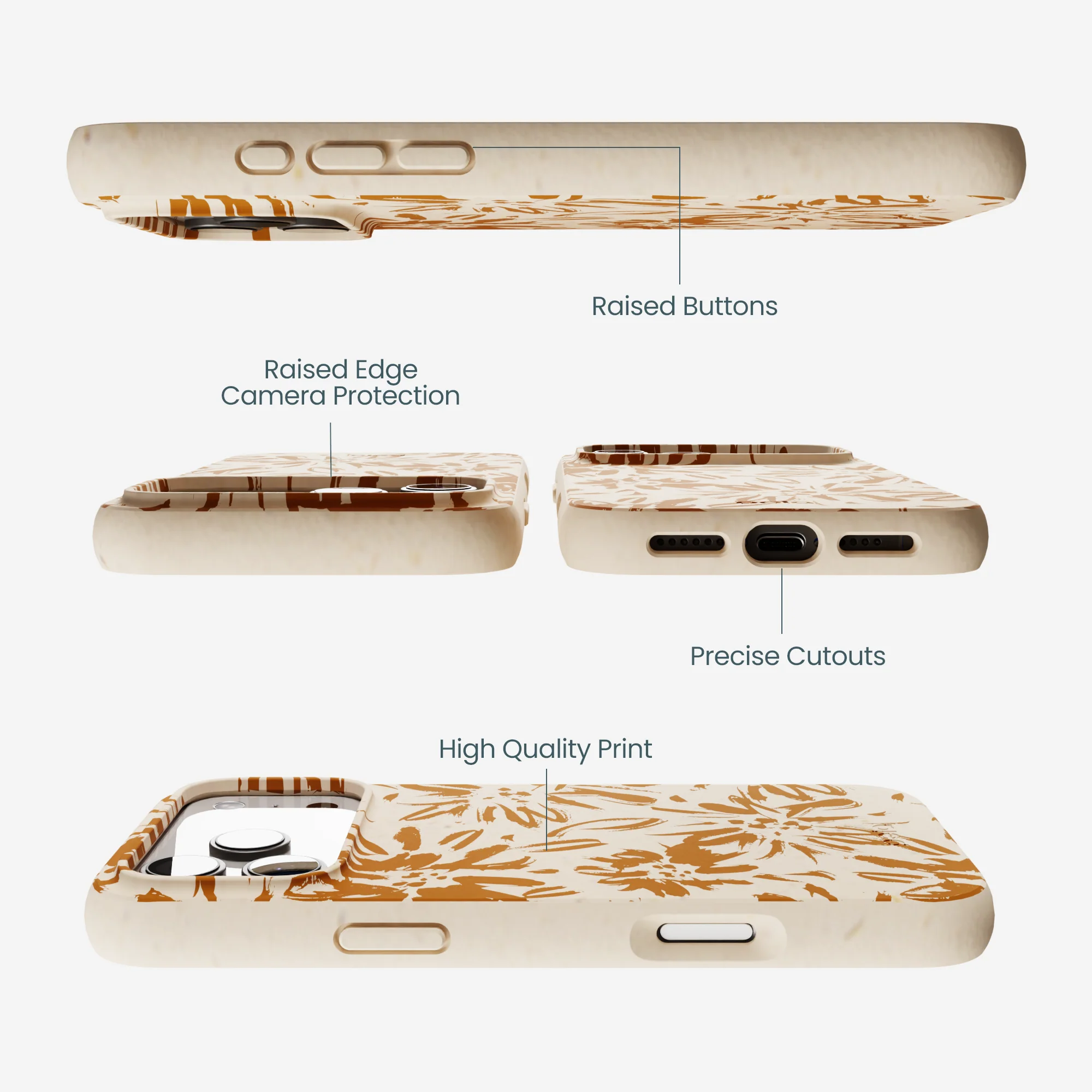 Seashell Petal Burst iPhone 17 Pro Max Case - Image 3