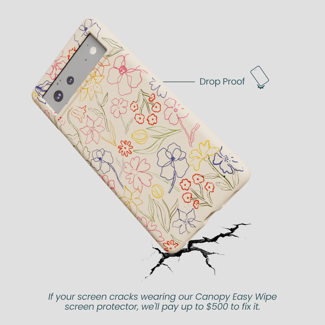 Seashell Petals Sketch Google Pixel 6a Case - Image 5