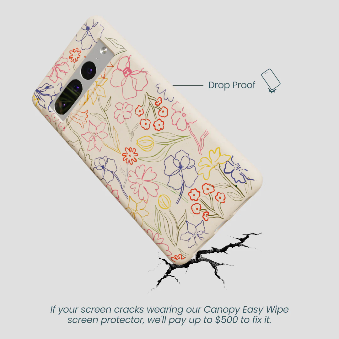 Seashell Petals Sketch Google Pixel 7 Pro Case - Image 5