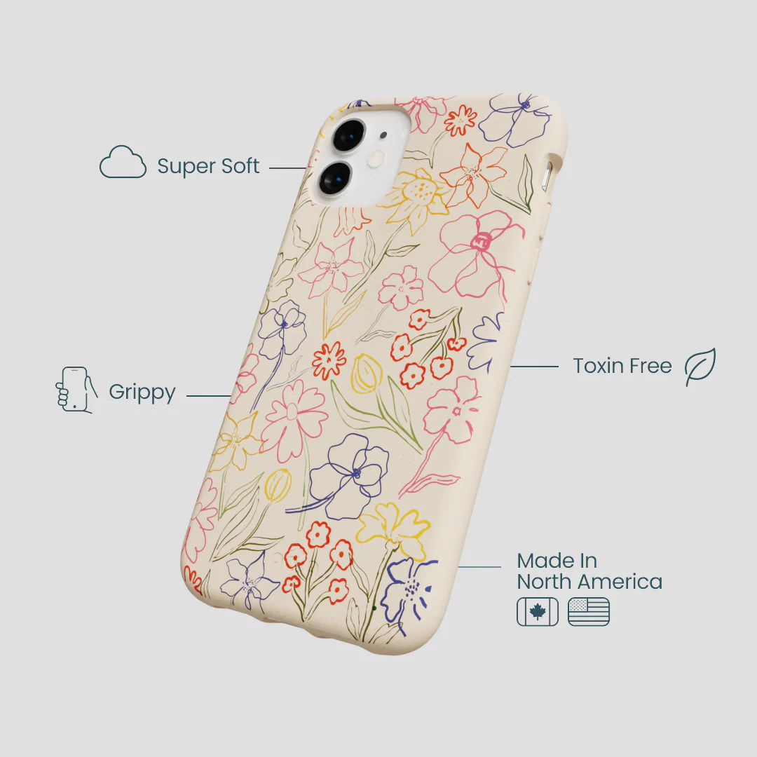 Seashell Petals Sketch iPhone 11 Case - Image 4