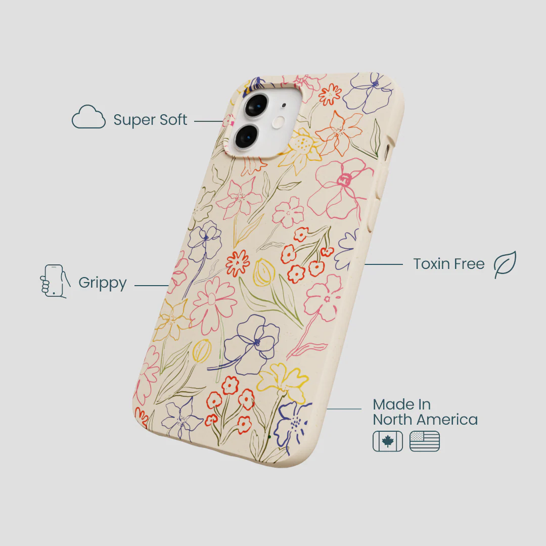 Seashell Petals Sketch iPhone 12/ iPhone 12 Pro Case - Image 4