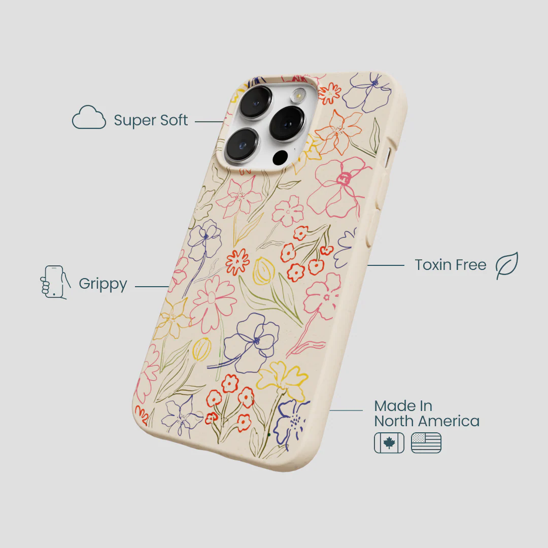 Seashell Petals Sketch iPhone 13 Pro Case - Image 4